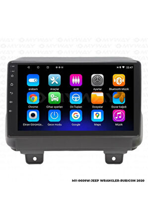 JEEP WRANGLER ANDROİD 12 MULTİMEDYA CARPLAY 2GB RAM+32GB HDD NAVİGASYON EKRAN
