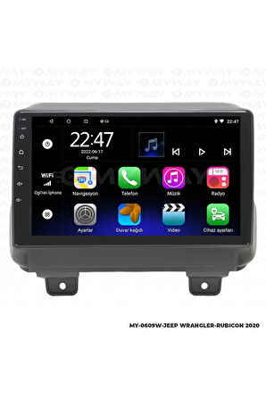 JEEP WRANGLER ANDROİD 12 MULTİMEDYA CARPLAY 2GB RAM+32GB HDD NAVİGASYON EKRAN