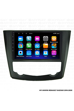 RENAULT KADJAR ANDROİD 12 MULTİMEDYA CARPLAY 2GB RAM+32GB HDD NAVİGASYON EKRAN