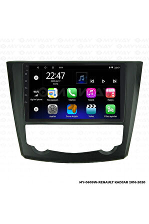 RENAULT KADJAR ANDROİD 12 MULTİMEDYA CARPLAY 2GB RAM+32GB HDD NAVİGASYON EKRAN