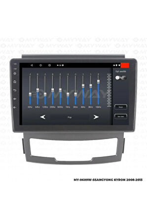 SSANGYONG KYRON ANDROİD 12 MULTİMEDYA CARPLAY 2GB RAM+32GB HDD NAVİGASYON EKRAN