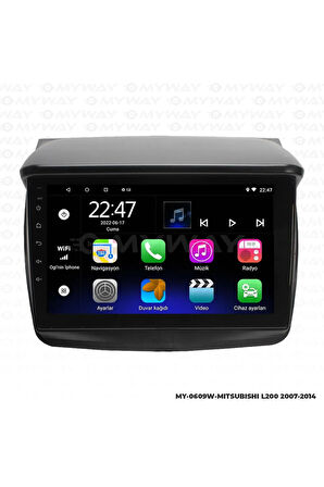 MİTSUBİSHİ L200 ANDROİD 12 MULTİMEDYA CARPLAY 2GB RAM+32GB HDD 2007-2014 NAVİGASYON EKRAN