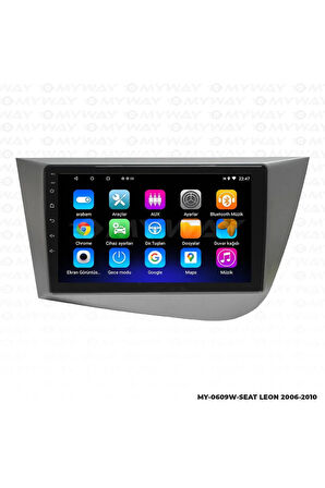 SEAT LEON ANDROİD 12 MULTİMEDYA CARPLAY 2GB RAM+32GB HDD 2006-2010 NAVİGASYON EKRAN