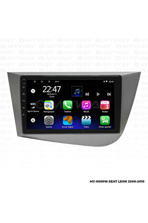 SEAT LEON ANDROİD 12 MULTİMEDYA CARPLAY 2GB RAM+32GB HDD 2006-2010 NAVİGASYON EKRAN