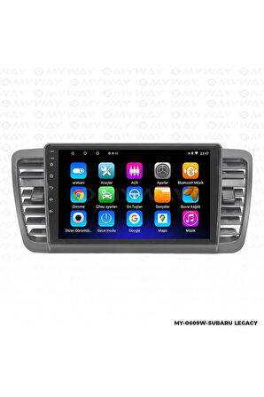 SUBARU LEGACY ANDROİD 12 MULTİMEDYA CARPLAY 2GB RAM+32GB HDD 2004-2009 NAVİGASYON EKRAN