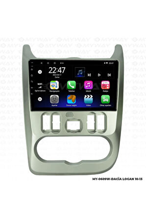 DACİA LOGAN ANDROİD 12 MULTİMEDYA CARPLAY 2GB RAM+32GB HDD NAVİGASYON EKRAN