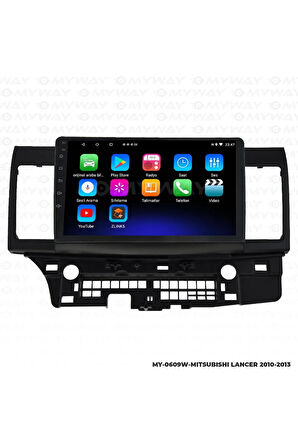 MİTSUBİSHİ LANCER ANDROİD 12 MULTİMEDYA CARPLAY 2GB RAM+32GB HDD NAVİGASYON EKRAN