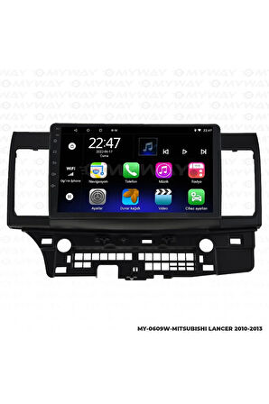 MİTSUBİSHİ LANCER ANDROİD 12 MULTİMEDYA CARPLAY 2GB RAM+32GB HDD NAVİGASYON EKRAN