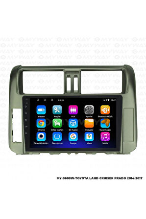 TOYOTA LAND CRUSİER PRADO ANDROİD 12 MULTİMEDYA CARPLAY 2GB RAM+32GB HDD 2014-2017 NAVİGASYON EKRAN