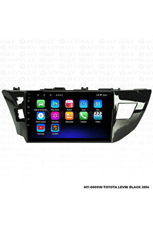 TOYOTA LEVİN BLACK ANDROİD 12 MULTİMEDYA CARPLAY 2GB RAM+32GB HDD NAVİGASYON EKRAN