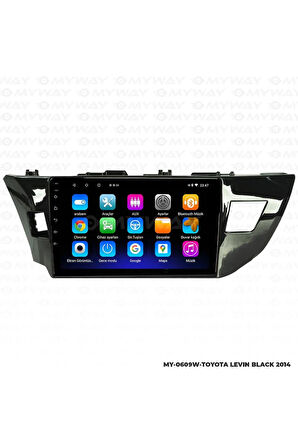 TOYOTA LEVİN BLACK ANDROİD 12 MULTİMEDYA CARPLAY 2GB RAM+32GB HDD NAVİGASYON EKRAN