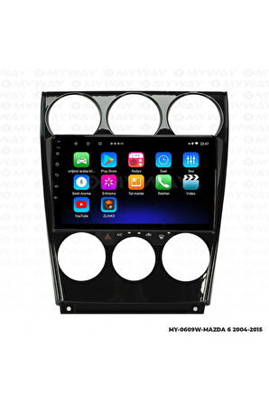 MAZDA 6 ANDROİD 12 MULTİMEDYA CARPLAY 2GB RAM+32GB HDD 2004-2015 NAVİGASYON EKRAN