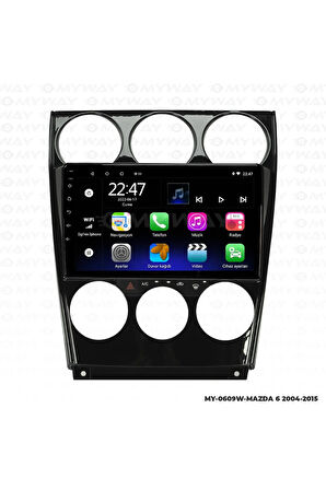 MAZDA 6 ANDROİD 12 MULTİMEDYA CARPLAY 2GB RAM+32GB HDD 2004-2015 NAVİGASYON EKRAN