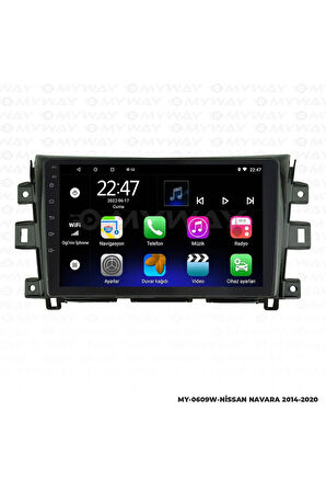 NİSSAN NAVARA ANDROİD 12 MULTİMEDYA CARPLAY 2GB RAM+32GB HDD 2014-2020 NAVİGASYON EKRAN