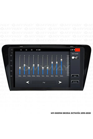 SKODA OCTAVİA ANDROİD 12 MULTİMEDYA CARPLAY 2GB RAM+32GB HDD 2015-2020 NAVİGASYON EKRAN