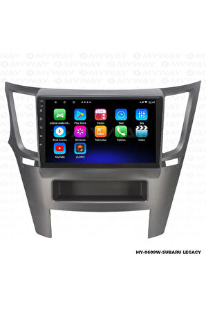 SUBARU OUTBACK ANDROİD 12 MULTİMEDYA CARPLAY 2GB RAM+32GB HDD 2010-2014 NAVİGASYON EKRAN