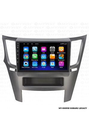 SUBARU OUTBACK ANDROİD 12 MULTİMEDYA CARPLAY 2GB RAM+32GB HDD 2010-2014 NAVİGASYON EKRAN