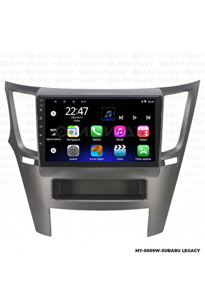 SUBARU OUTBACK ANDROİD 12 MULTİMEDYA CARPLAY 2GB RAM+32GB HDD 2010-2014 NAVİGASYON EKRAN