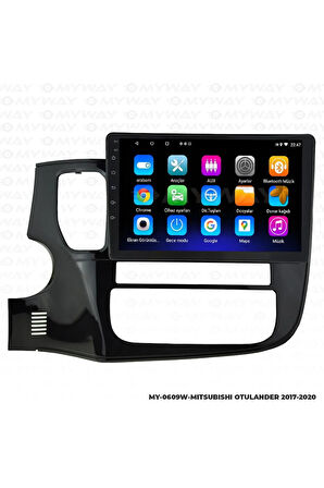 MİTSUBİSHİ OUTLANDER ANDROİD 12 MULTİMEDYA CARPLAY 2GB RAM+32GB HDD 2017-2020 NAVİGASYON EKRAN