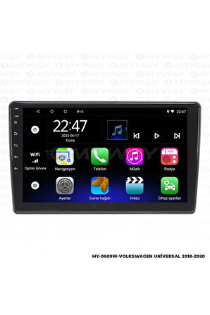 VOLKSWAGEN POLO ANDROİD 12 MULTİMEDYA CARPLAY 2GB RAM+32GB HDD 2018-2020 NAVİGASYON EKRAN