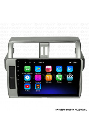 TOYOTA PRADO ANDROİD 12 MULTİMEDYA CARPLAY 2GB RAM+32GB HDD 2014 NAVİGASYON EKRAN