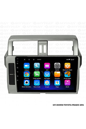 TOYOTA PRADO ANDROİD 12 MULTİMEDYA CARPLAY 2GB RAM+32GB HDD 2014 NAVİGASYON EKRAN