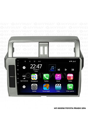 TOYOTA PRADO ANDROİD 12 MULTİMEDYA CARPLAY 2GB RAM+32GB HDD 2014 NAVİGASYON EKRAN