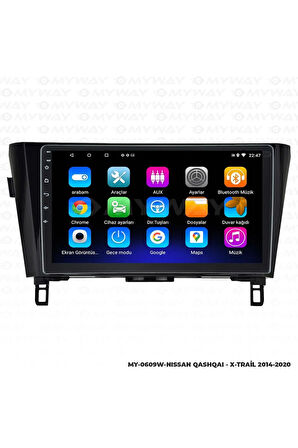 NİSSAN QASHQAİ ANDROİD 12 MULTİMEDYA CARPLAY 2GB RAM+32GB HDD 2014-2020 NAVİGASYON EKRAN