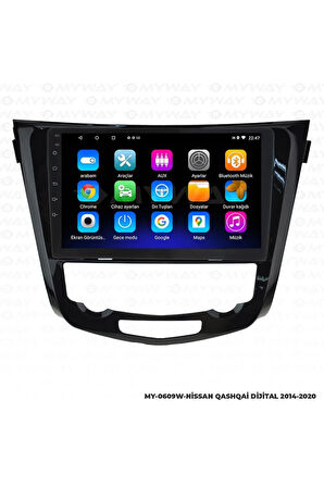 NİSSAN QASHQAİ ANDROİD 12 MULTİMEDYA CARPLAY 2GB RAM+32GB HDD DİJİTAL NAVİGASYON EKRAN