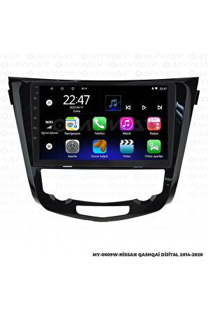 NİSSAN QASHQAİ ANDROİD 12 MULTİMEDYA CARPLAY 2GB RAM+32GB HDD DİJİTAL NAVİGASYON EKRAN