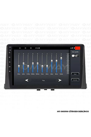 PEUGEOT RİFTER ANDROİD 12 MULTİMEDYA CARPLAY 2GB RAM+32GB HDD NAVİGASYON EKRAN