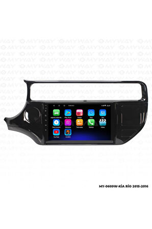 KİA RİO ANDROİD 12 MULTİMEDYA CARPLAY 2GB RAM+32GB HDD 2015-2016 NAVİGASYON EKRAN