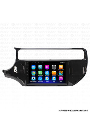 KİA RİO ANDROİD 12 MULTİMEDYA CARPLAY 2GB RAM+32GB HDD 2015-2016 NAVİGASYON EKRAN