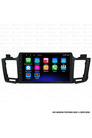 TOYOTA RAV 4 ANDROİD 12 MULTİMEDYA CARPLAY 2GB RAM+32GB HDD 2013-2018 NAVİGASYON EKRAN