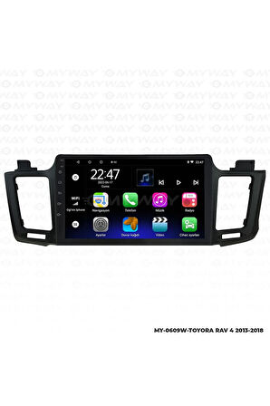 TOYOTA RAV 4 ANDROİD 12 MULTİMEDYA CARPLAY 2GB RAM+32GB HDD 2013-2018 NAVİGASYON EKRAN