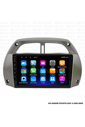 TOYOTA RAV 4 ANDROİD 12 MULTİMEDYA CARPLAY 2GB RAM+32GB HDD 2001-2005 NAVİGASYON EKRAN