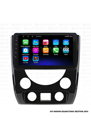 SSANGYONG REXTON ANDROİD 12 MULTİMEDYA CARPLAY 2GB RAM+32GB HDD 2014 NAVİGASYON EKRAN