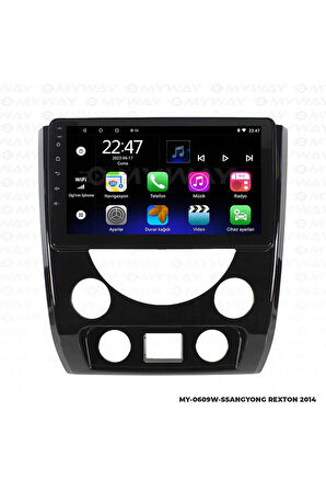 SSANGYONG REXTON ANDROİD 12 MULTİMEDYA CARPLAY 2GB RAM+32GB HDD 2014 NAVİGASYON EKRAN