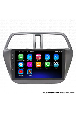 SUZUKİ S CROSS Uyumlu ANDROİD 12 MULTİMEDYA CARPLAY 2GB RAM+32GB HDD NAVİGASYON EKRAN