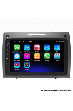 MERCEDES SLK ANDROİD 12 MULTİMEDYA CARPLAY 2GB RAM+32GB HDD NAVİGASYON EKRAN