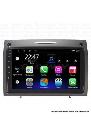 MERCEDES SLK ANDROİD 12 MULTİMEDYA CARPLAY 2GB RAM+32GB HDD NAVİGASYON EKRAN