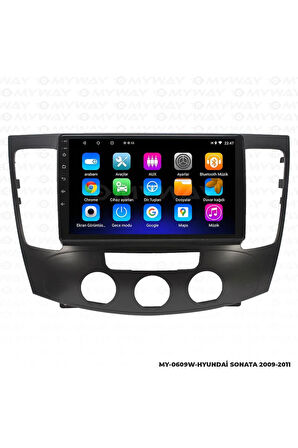 HYUNDAİ SONATA ANDROİD 12 Uyumlu MULTİMEDYA CARPLAY 2GB RAM+32GB HDD 2009-2011 NAVİGASYON EKRAN