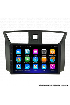 NİSSAN SENTRA ANDROİD 12 MULTİMEDYA CARPLAY 2GB RAM+32GB HDD NAVİGASYON EKRAN
