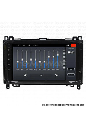 MERCEDES SPRİNTER ANDROİD 12 MULTİMEDYA CARPLAY 2GB RAM+32GB HDD 2008-2016 NAVİGASYON EKRAN