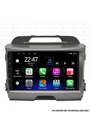 KİA SPORTAGE ANDROİD 12 MULTİMEDYA CARPLAY 2GB RAM+32GB HDD 2010-2015 NAVİGASYON EKRAN