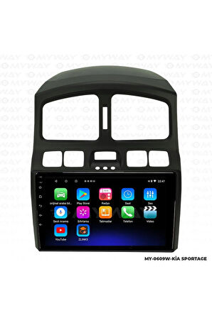 KİA SPORTAGE ANDROİD 12 MULTİMEDYA CARPLAY 2GB RAM+32GB HDD 2005 NAVİGASYON EKRAN