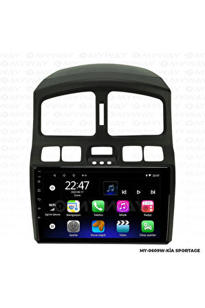 KİA SPORTAGE ANDROİD 12 MULTİMEDYA CARPLAY 2GB RAM+32GB HDD 2005 NAVİGASYON EKRAN
