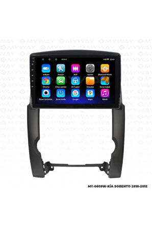 KİA SORENTO ANDROİD 12 MULTİMEDYA CARPLAY 2GB RAM+32GB HDD 2010-2012 NAVİGASYON EKRAN