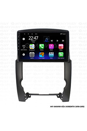 KİA SORENTO ANDROİD 12 MULTİMEDYA CARPLAY 2GB RAM+32GB HDD 2010-2012 NAVİGASYON EKRAN