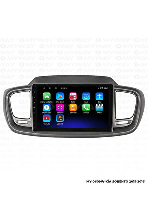KİA SORENTO ANDROİD 12 MULTİMEDYA CARPLAY 2GB RAM+32GB HDD 2015-2016 NAVİGASYON EKRAN